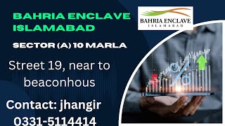 Bahria Enclave Sector A 10 Marla street 19  plot for sale [upl. by Schulein]