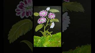 Painting of flowers by acrylic paint ll flower art [upl. by Averat843]