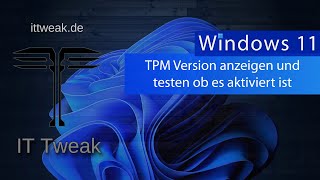 Windows 10  TPM Version anzeigen und prüfen ob TPM aktiviert ist [upl. by Helve183]