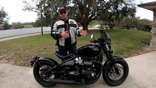 Tank slapperdeath wobble and how to avoid them  Plus update on Triumph Bobber Black test bike [upl. by Aihpos]