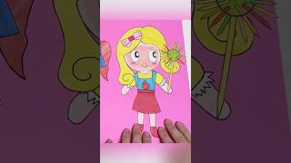 🧚Paperdiy🧚Decorate with BIG Sticker Book Dress up Poppy Play time paperdiy asmr diy [upl. by Yarod]