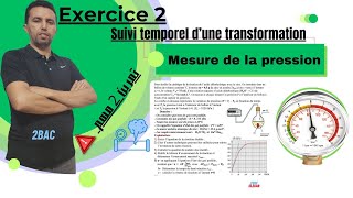 Exercice suivi temporel dune transformation chimique mesure de la pression [upl. by Weissman831]