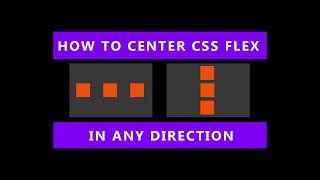 CSS Flex how to center items vertically and horizontally [upl. by Morlee857]