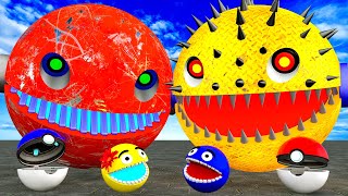 MS PACMAN VS MONSTER PURPLE PACMAN VS RED PACMAN AND YELLOW PACMAN 1 [upl. by Akenahs160]