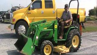 John deere 4100 Tractor 410 Loader [upl. by Yhtomiht]