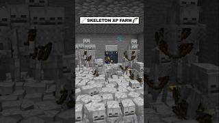 Minecraft Skeleton XP Farm minecraft shorts [upl. by Odnavres250]