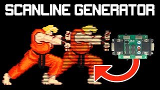 SCANLINES GENERATOR retrovga générateur de scanline  le test [upl. by Yecnuahc]