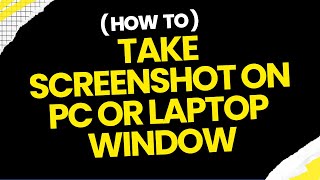 How to Take a Screenshot on Windows PCLaptop  Take a Screenshot on Windows 1011 screenshot [upl. by Adnuahsar]