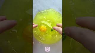 Korean Clear Slime ASMR 🍋 Jiggly Lemon Water from daldalslime [upl. by Lytsyrk]