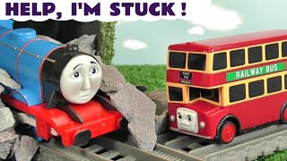 Thomas Trains get stuck in these Train Stories with Bulgy the Bus [upl. by Godewyn]