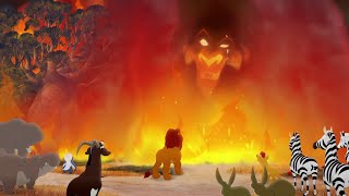 Lion Guard SCAR APPEARS TO THE PRIDE LANDERS  The Fall of Mizimu Grove HD Clip [upl. by Fontes]