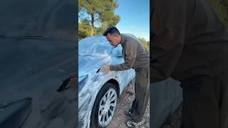 Prank Benoit Chevalier retrouve sa voiture recouverte de Neige 😱😂 [upl. by Leamiba]