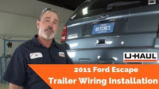 2011 Ford Escape Trailer Wiring Installation [upl. by Ahsiener]