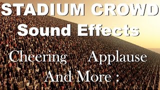 Stadium Crowd Sound Effects  One Hour  HQ [upl. by Mercado475]