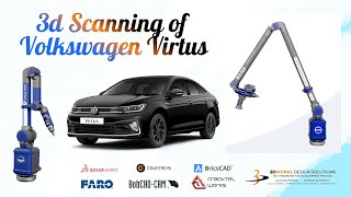 FARO Scanner I 3d Scanning of Volkswagen Virtus I 3DWorks Design Solutions [upl. by Abel391]