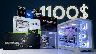 Budget gaming pc build 1100 intel i5 14400f RtX4060Ti [upl. by Nadiya]