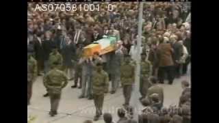 Bobby Sands Funeral Original Footage [upl. by Ainar]