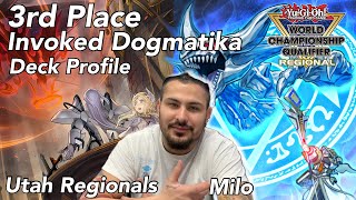 YUGIOH  3RD PLACE REGIONAL TOP INVOKED DOGMATIKA DECK PROFILE UTAH NEW BANLIST FORMAT JAN 2024 [upl. by Hecker]