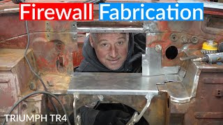 Triumph TR4  Firewall Fabrication  Roundtail Restoration [upl. by Ethban]