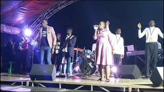 Papa Victor and Pamela Muwanguzi ministering at Gamija Worshipnight 2024 [upl. by Sandell]