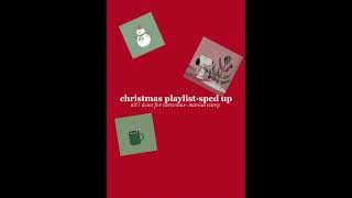 christmas playlistsped up Merry christmas 🤍🎅🎄 [upl. by Asirb]