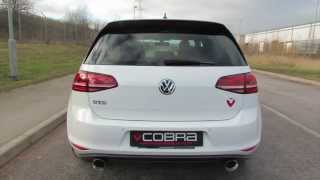 VW Golf MK7 GTD Performance Exhaust by Cobra Sport Exhausts [upl. by Ynnal]