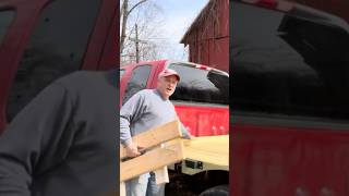 Wood Flat Bed on Pickup automobile diy [upl. by Lled]