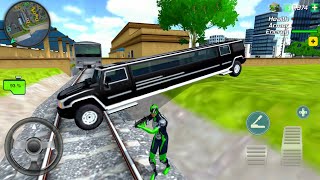 Black Limo Car Driving and Ride in a Train 2  Rope Frog Ninja Sim  Android Gameplay [upl. by Teriann]