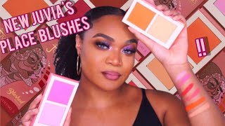 New Juvias Place blushes Swatches amp Demo [upl. by Glennie]