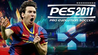 PES 2011 PPSSPP ORIGINAL ISO CAMERA PS2  UEFA CHAMPIONS LEAGUE  FC BARCELONA VS THE RED DEVIL [upl. by Enortna]