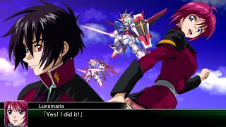 IMPULSE GUNDAM amp DESTINY GUNDAM COMBINATION ATTACK  SUPER ROBOT WARS V [upl. by Christianna946]