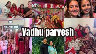 Vadhu Parvesh ￼ Nuala  Gaddi wedding  Rupali sharma vlog  pahari wedding  Vyah [upl. by Richella698]