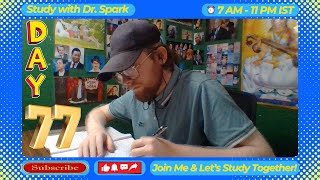 🔴 LIVE Day 77  14Hour Study Marathon with Dr Spark  Pomodoro Study Session [upl. by Adnilrem]