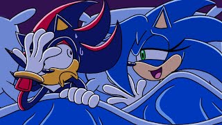 SONICA amp SHADOW SLEEP TOGETHER  Sonic Comic Dub [upl. by Gelasias]