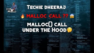 How malloc amp free call works under the hood Part 1  understanding Malloc  GLIBC  Demo [upl. by Fantasia]