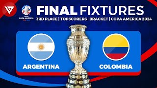 🔴 FINAL COPA AMERICA 2024 FIXTURES  Schedule Copa America 2024 Final  Semifinals results today [upl. by Yeo]