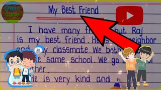 10 line essay about my best friend 2024  English mein aise [upl. by Halda]