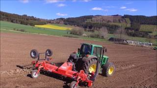 JOHN DEERE 6930  6920S  6620  JCB 53660 Ramassage de pierre DJI [upl. by Sinnelg617]