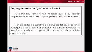 Emprego do Gerúndio em orações reduzidas [upl. by Aset919]