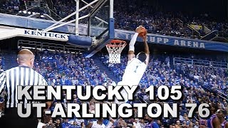 Kentucky Wildcats TV Kentucky 105 UTArlington 76 [upl. by Wang588]