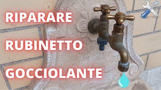 Rubinetto perde acqua come ripararlo [upl. by Ilahtan237]