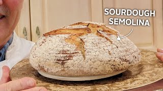 Sourdough bread with Semolina  Southern Italian Style [upl. by Slifka363]