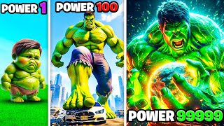 Weakest To STRONGEST HULK In GTA 5 [upl. by Notsur]