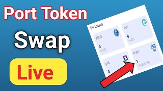 🔥🔥How To swap Port Token Zilpay App 80 Profit Port Token A To Z Live [upl. by Inavoig918]