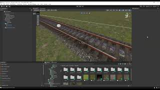 Unity Terrain  Railroad spline conforming tool [upl. by Graces928]