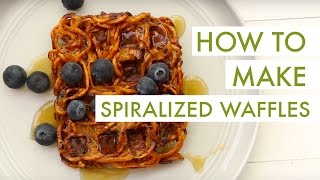 How To Make Waffles with a Spiralizer [upl. by Arualana548]