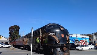 The Stourbridge Line 12PM Train Departing Honesdale Station 10122024 [upl. by Wymore423]