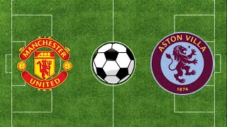 Manchester United vs Aston Villa  Premier League 2324  Football Simulation PES 21 [upl. by Grannie]