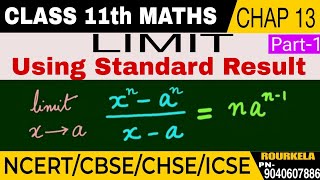 CLASS 11 MathsLIMITSCBSECHSEICSEUsing Standard ResultsMethod HINDI FULL EXPLANATION PART1 [upl. by Edrahc690]