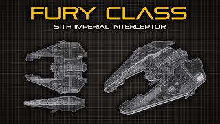 Star Wars Fury Class Sith Imperial Interceptor  Ship Breakdown [upl. by Berkly390]